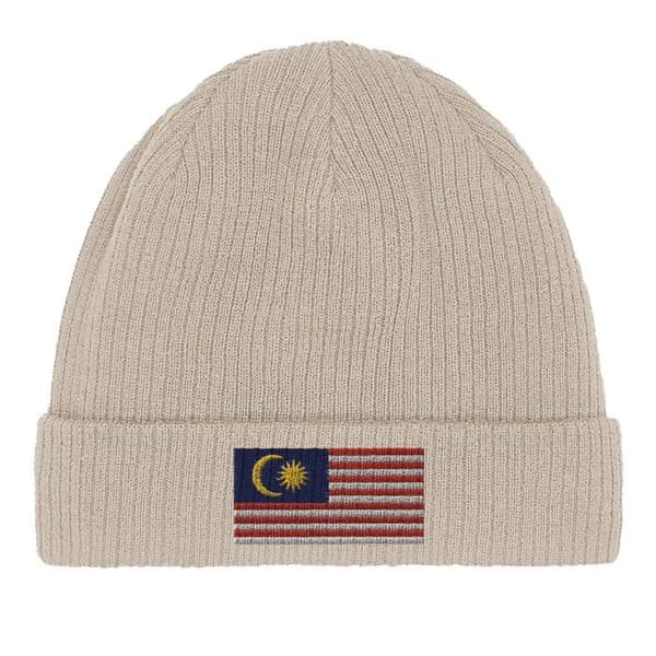 Bonnet Flagga Malaysia i Beige Beige