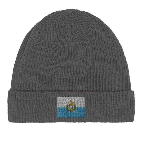 Bonnet Drapeau Saint-Marin i Grå Grå