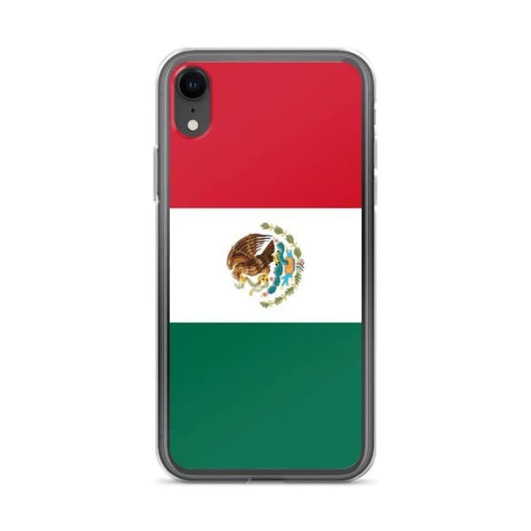 Coque - PIXELFORMA - iPhone XR - Mexicos Flag - Fuld beskyttelse - Blød Mexikos flagga
