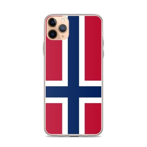 Officiellt iPhone 11 Pro Max Flag of Svalbard and Jan Mayen iPhone Case