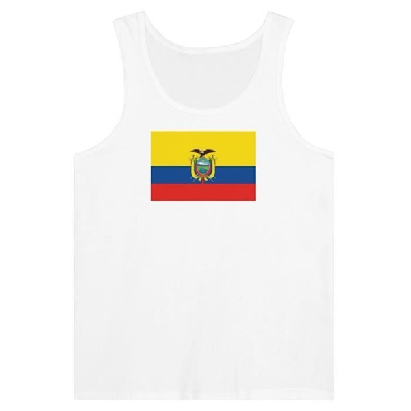 Ecuador Flag Tank Top i hvid Vit S