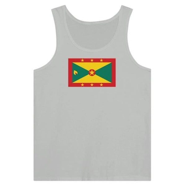 Grenada Flag Tank Top harmaa Grå S