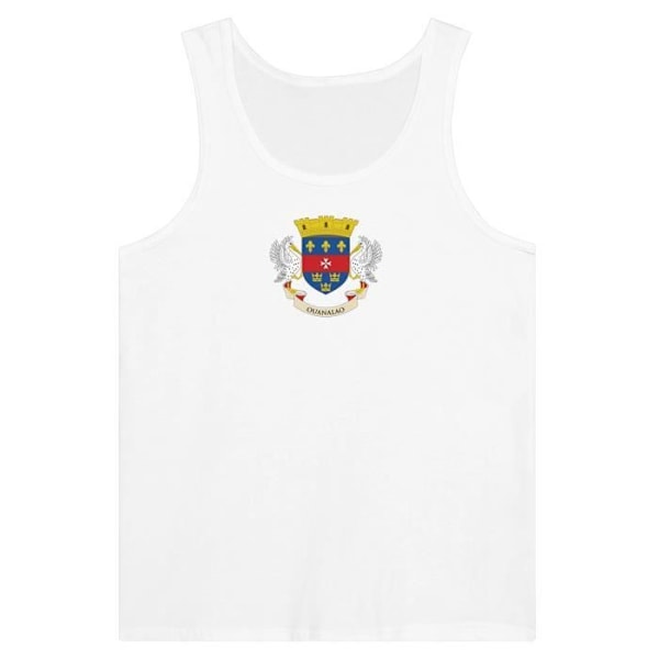 Saint Barthélemy Flag Tank Top i hvid Vit M