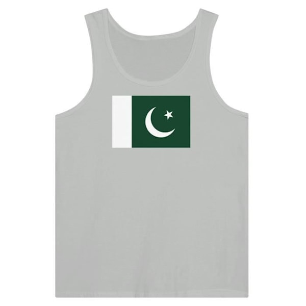 Pakistan Flag Tank Top i Grå Grå M