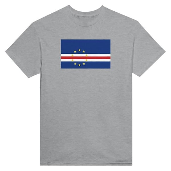 Kap Verde Flag T-shirt i grå farve Grå XL