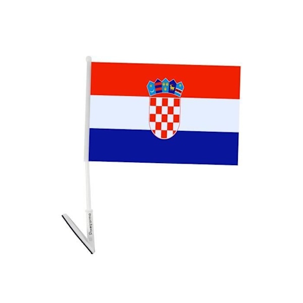 Selvklæbende flag Kroatien 10 stykker 14x21cm