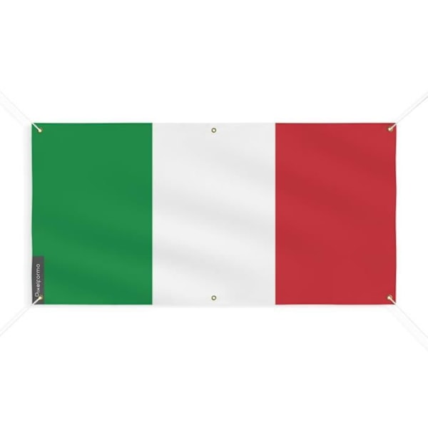 Banner Flag of Italy 6 Øjer 120x240cm i polyester