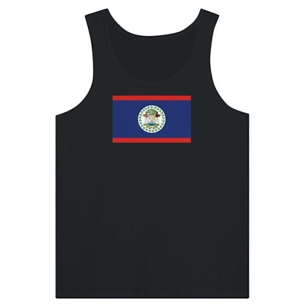 Belize Flag Tank Top i Sort Svart M