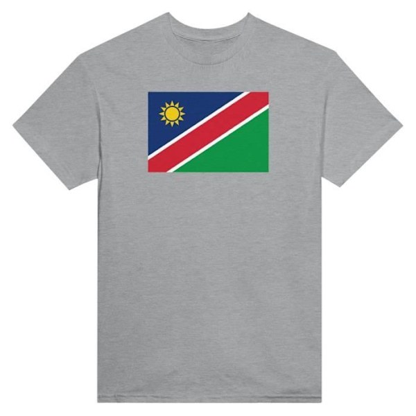 Namibia Flag T-shirt i grå färg Grå S