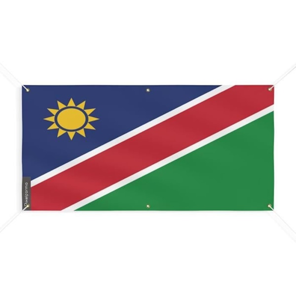 Banner Flag of Namibia 6 Øjer 190x380cm i polyester