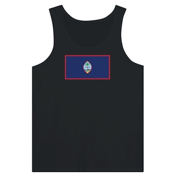 Guam Flag Tank Top i sort Svart XS