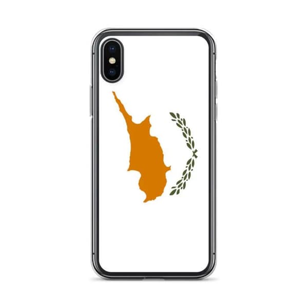 Coque til iPhone - PIXELFORMA - iPhone XS - Cyperns flag - Slankt design - Blød silikone Flerfärgad