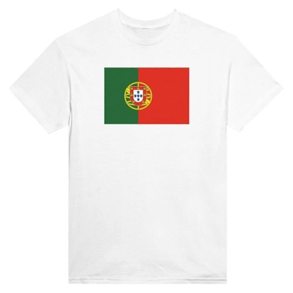 Portugal Flag T-shirt i hvid farve Vit jag