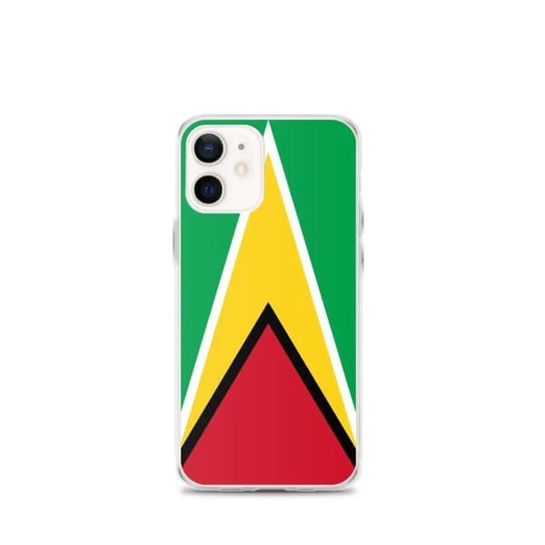 Coque Telefon Drapeau Guyana - iPhone 12 mini Flerfärgad