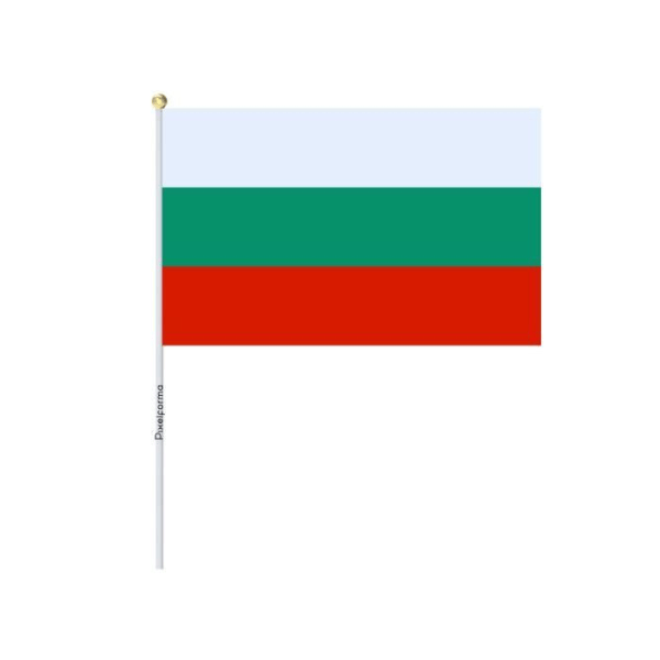 Lots Mini Flag of Bulgaria 14x21cm i 100 stycken