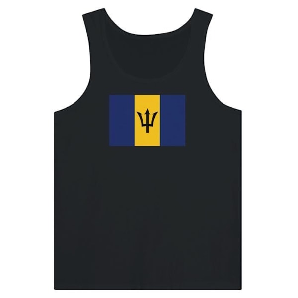 Barbados Flag Tank Top i Sort Svart XS