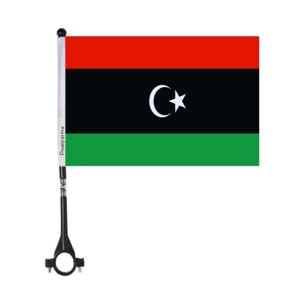 Libyens cykelflag i polyester 5 stk 14x21cm