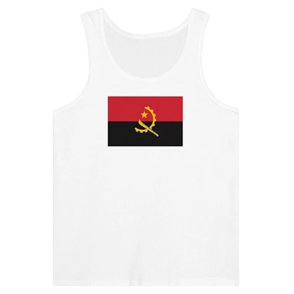 Angola Flag Tank Top valkoinen Vit jag