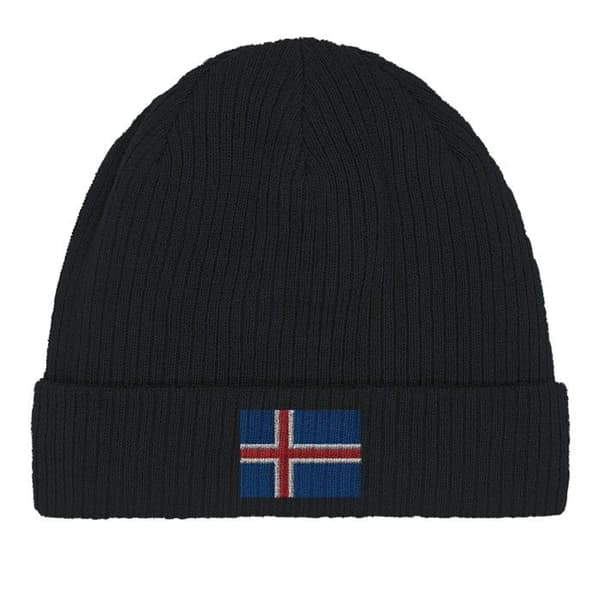 Islannin lippuhattu musta Svart