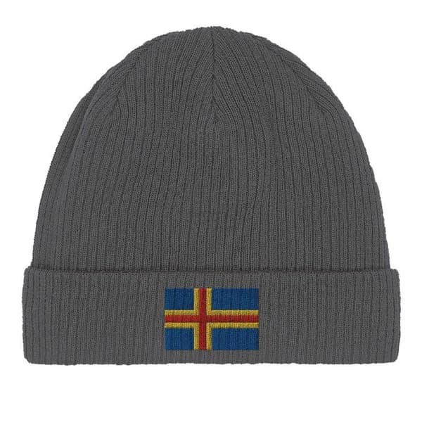 Bonnet Drapeau Åland harmaana Grå