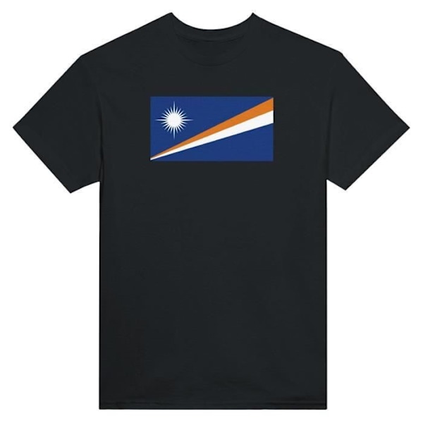 Marshallöarna flagga T-shirt i svart färg Svart XXXXXL