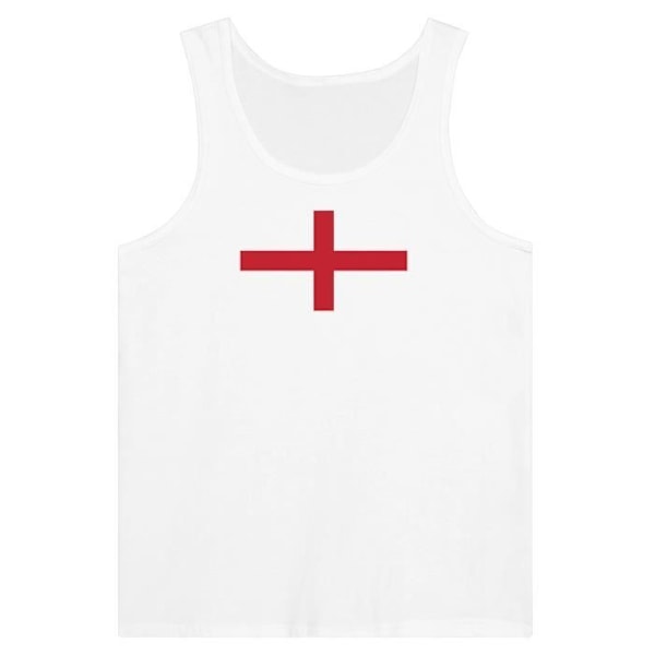 England Flag Tank Top i hvid Vit jag