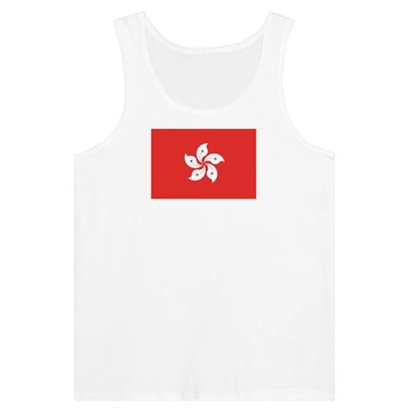 Hong Kong Flag Tank Top valkoinen Vit S