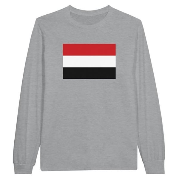 Kenya Flag langærmet T-shirt i grå Grå S