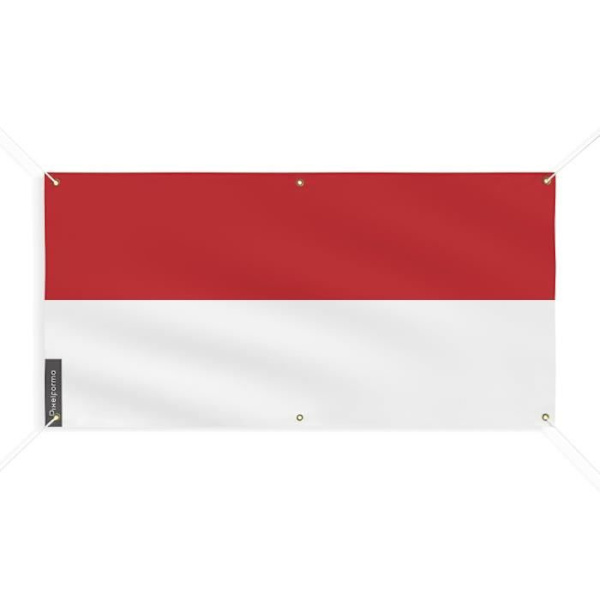 Monacon lippu 6 silmukkaa 140x280cm polyesteriä