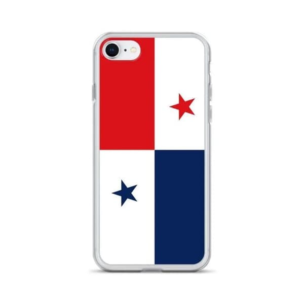 Coque - PIXELFORMA - iPhone 7 - Drapeau du Panama - Protection complète - Silicone souple Panama flagga