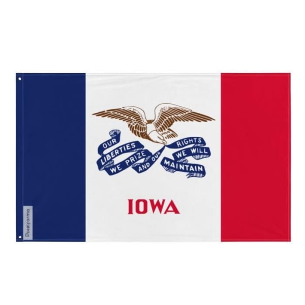 Iowa flagga 128x192cm polyester