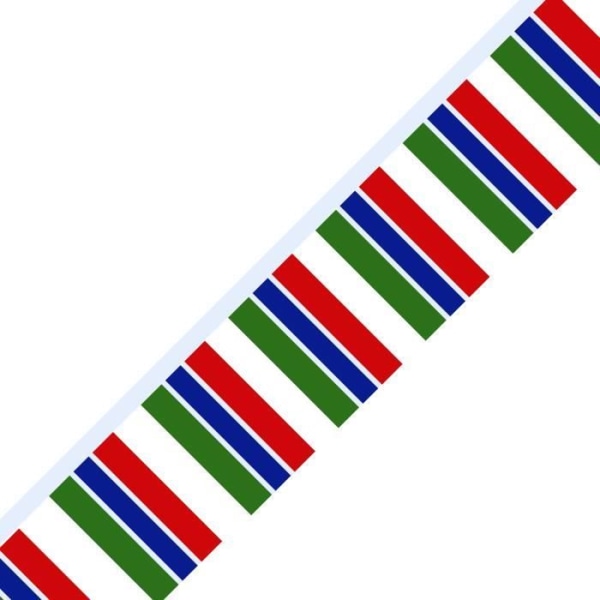 Gambia Flag Garland 50 kpl 14x21cm