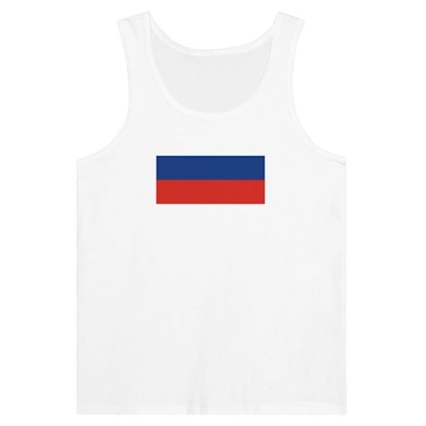 Rusland Flag Tank Top i hvid Vit XS