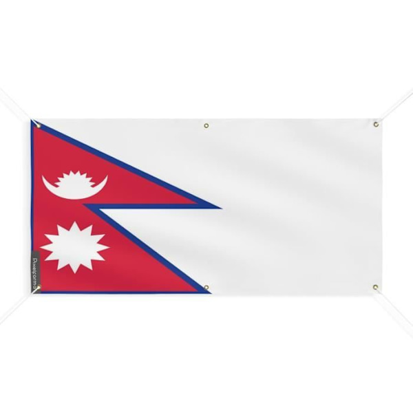 Nepalin lippubanneri 6 silmukkaa 180x360cm polyesteriä