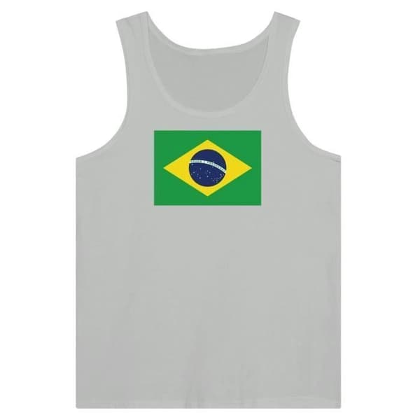 Brasilien flagga linne i grått Grå XL