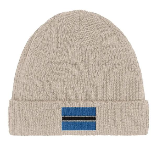 Bonnet Drapeau Botswana vaaleassa Beige