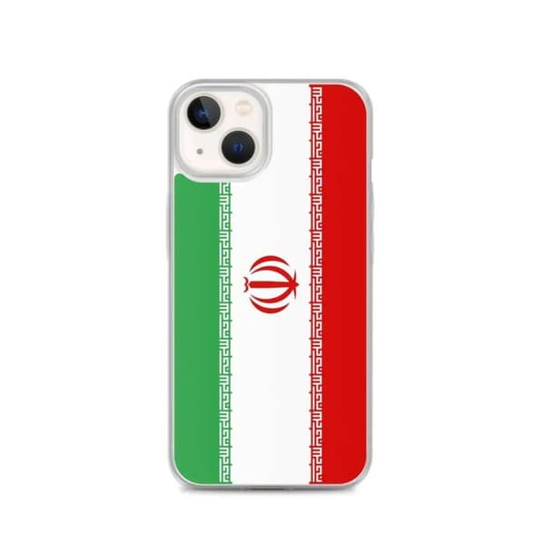 iPhone Cover - PIXELFORMA - iPhone 13 - Irans flag - Blødt silicone - Letvægtsdesign Irans flagga