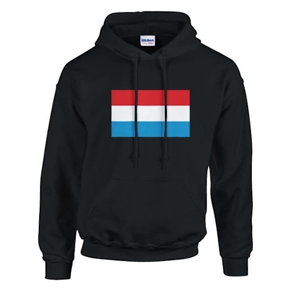 Musta Luxembourg Flag -huppari Svart XL