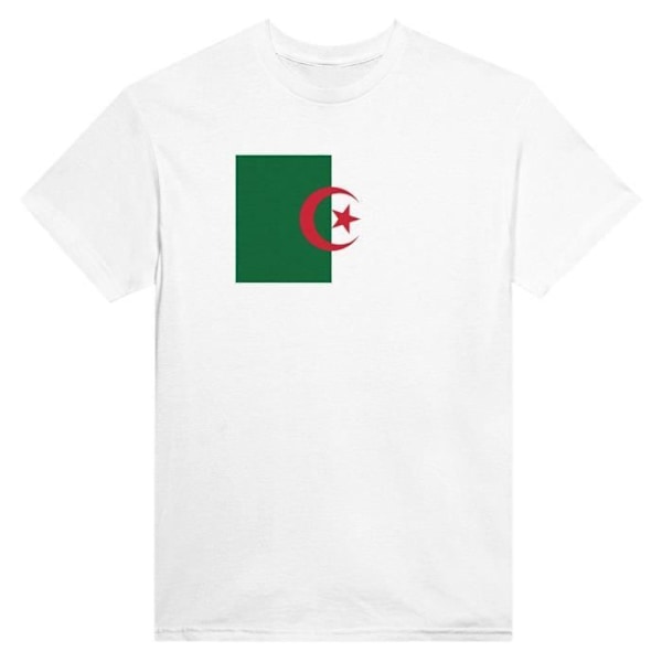 Algeriet Flag T-shirt i hvid farve Vit jag