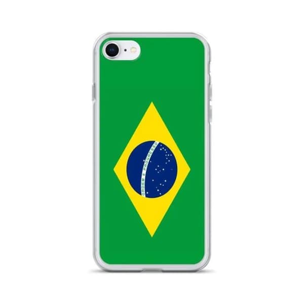 Brasiliansk Flag Phone Case - iPhone 7 Flerfärgad