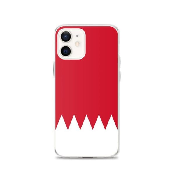 iPhone cover - PIXELFORMA - iPhone 12 - Bahrains flag - Fuld beskyttelse - Blød silikone Bahrain flagga