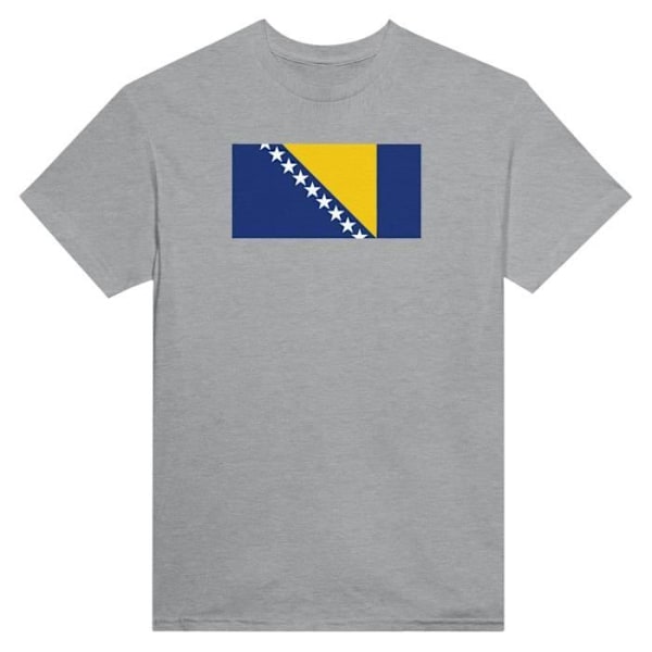 Bosnien-Hercegovina Flag T-shirt i grå farve Grå S