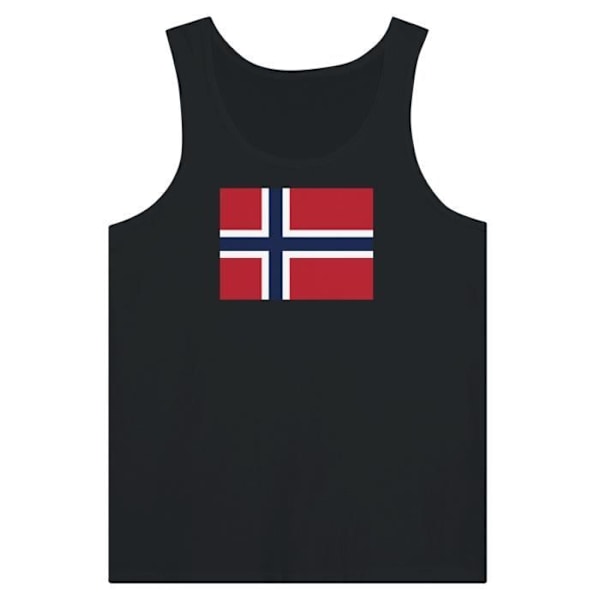 Bouvet Island Flag Tank Top i Sort Svart S