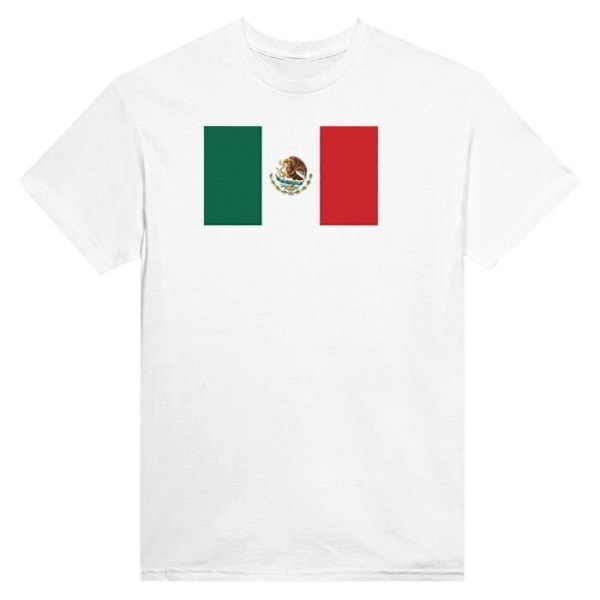 Mexico Flag T-shirt i hvid farve Vit S