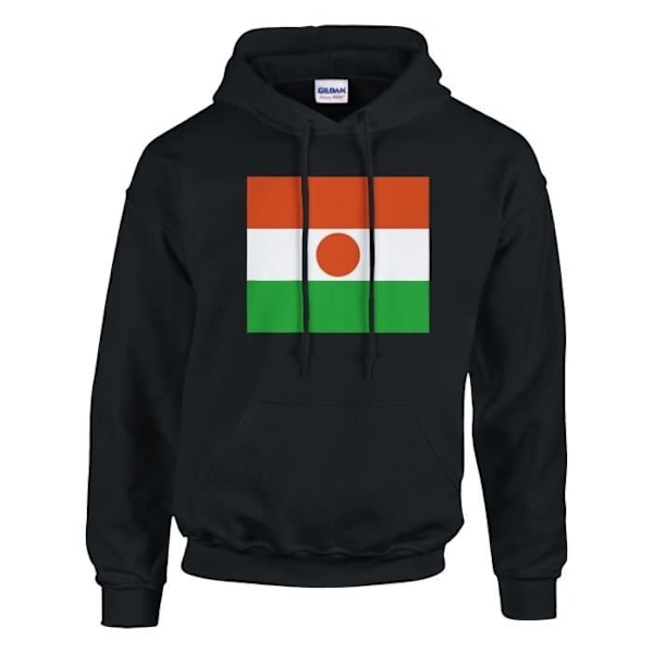 Niger Flag hættetrøje i sort sort L