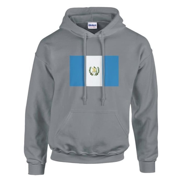 Guatemala flagga hoodie i grått Grå M