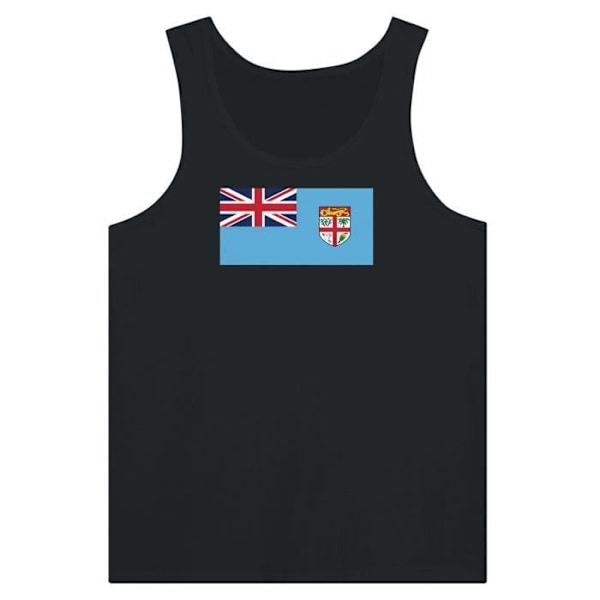 Fiji Flag Tank Top i Sort Svart S