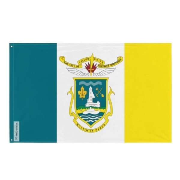 Yellowknife flag 64x96cm i polyester