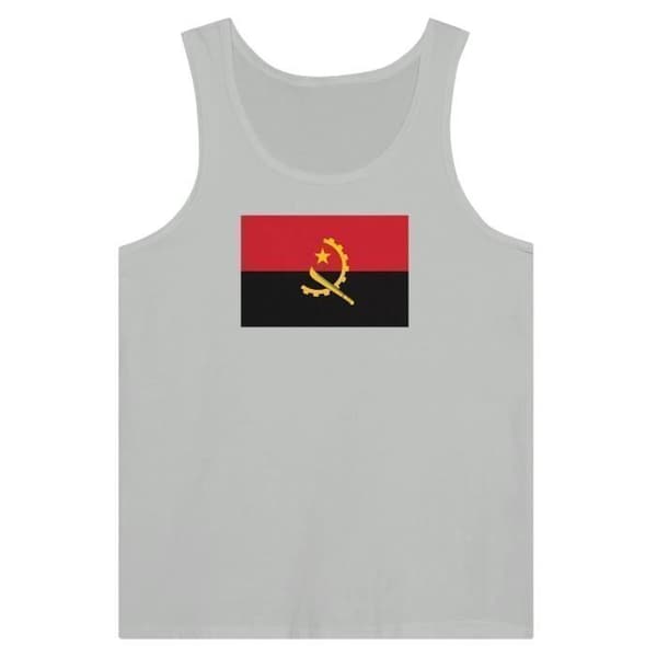 Tanktop - Angola - Grå - 100% bomuld - Fitted cut - Blandet Grå S