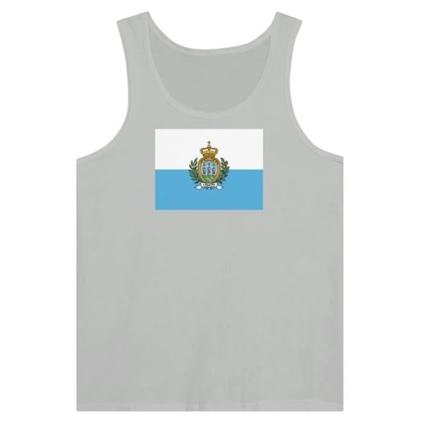 San Marino Flag Tank Top i Grå Grå jag